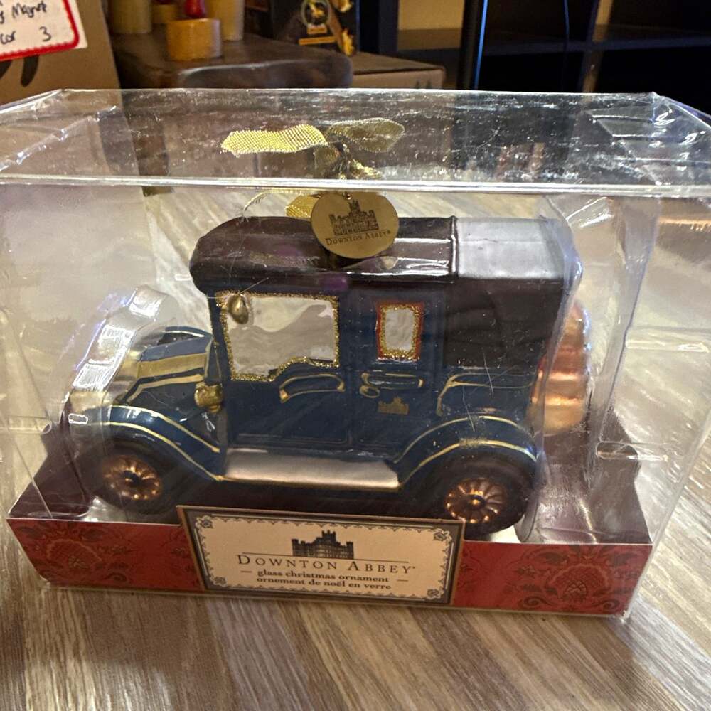 Kurt Adler Downton Abbey Glass Car Christmas Ornament ZPBDA4136 2013 NEW